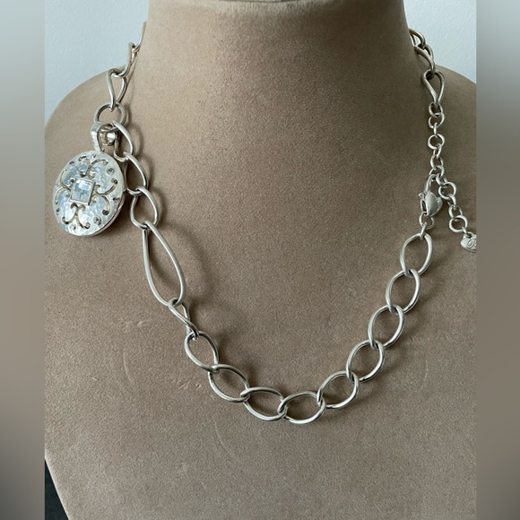 Brighton Silver and Gold Pendant Necklace - Picture 3 of 5